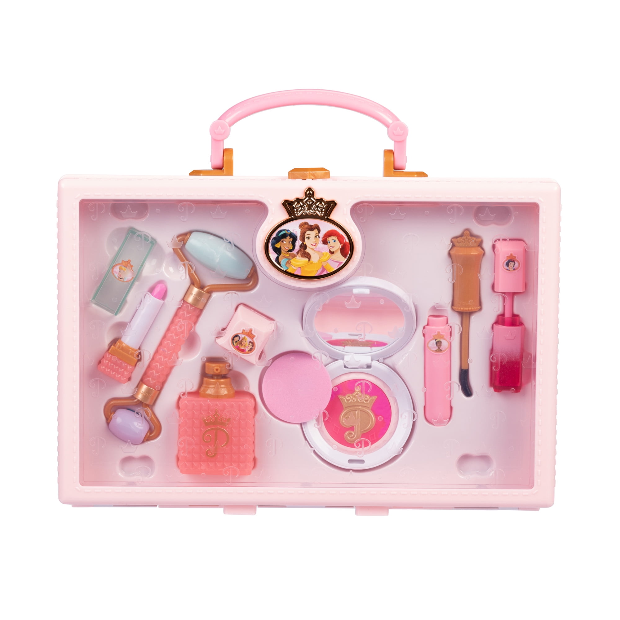 Disney Princess Style Collection Trendy Pretend and Play Pink Makeup Tote Child Ages 3