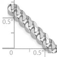thumbnail image 5 of 14K White Gold 4.5mm Flat Beveled Curb Chain, 5 of 5