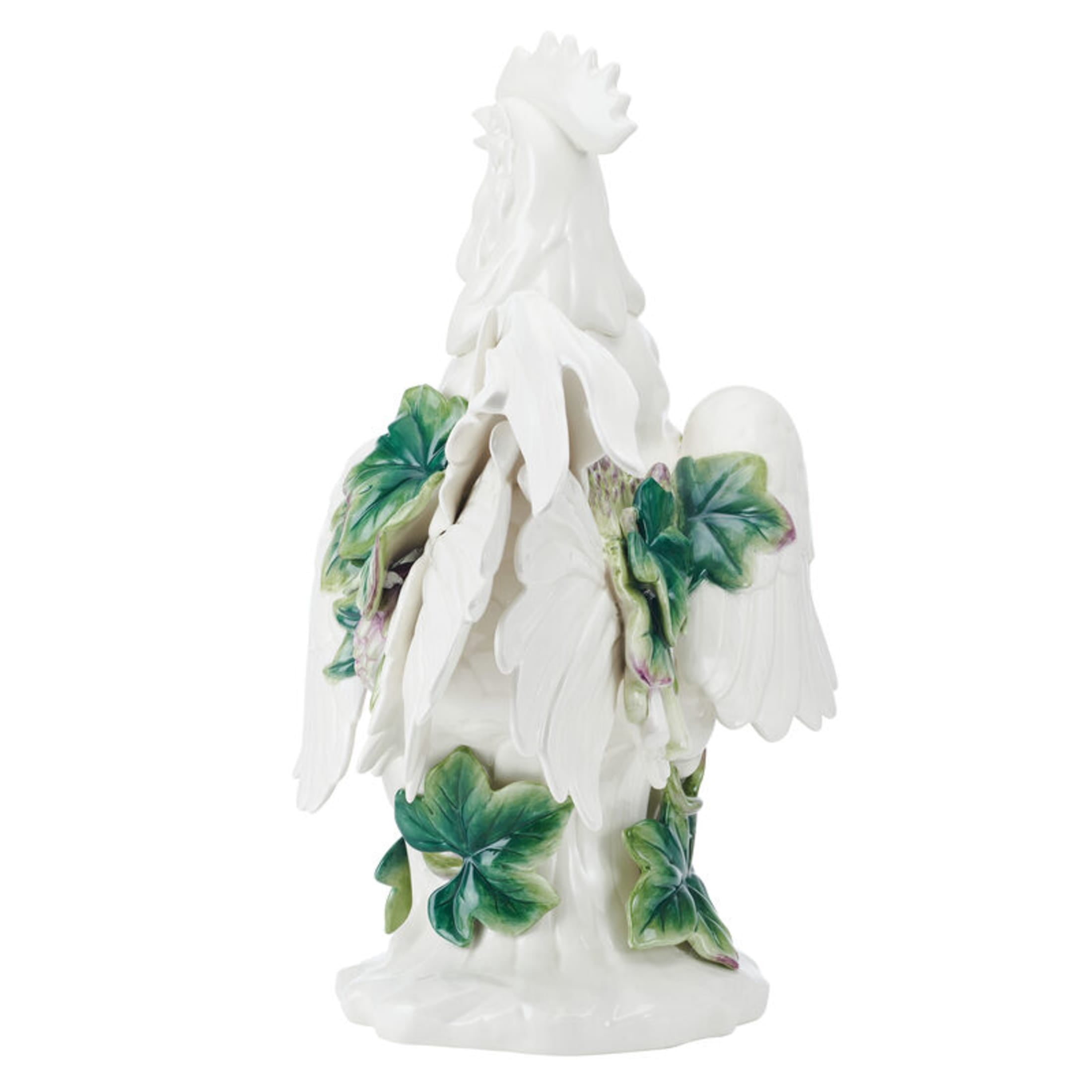 Fitz and Floyd Sicily 19" Green Rooster Earthenware Decorative Figurine