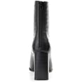 thumbnail image 3 of Journee Collection Womens Brielle Faux Leather Stacked Heel Mid-Calf Boots, 3 of 3