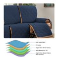 thumbnail image 3 of Eurhowing Recliner Sofa Cover for 3-Seater, Waterproof Stretchable Sofa Slipcover, Spill & Stain Resistant Furniture Protector, Navy Blue, 3 of 8