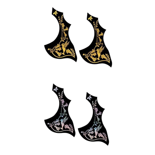 Xuanheng 4x Pressure Pickguard Anti Scratch Plates for 40 Inch Acoustic / Wooden Guitars