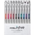 thumbnail image 1 of Bolígrafo Pentel EnerGel Infree 0,7 mm, juego de 10 colores BL77TL-10, 1 of 6