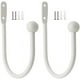 thumbnail image 1 of Laklulu 2 Piezas Alzapaños de Metal Blanco Soportes para Cortinas Alzapaños Montaje en Pared Alzapaños en Forma de U para Cortinas Alzapaños para Cortinas Ganchos para alzapaños Alzapaños Decorativos, 1 of 7