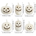 thumbnail image 3 of Light Up Pumpkin Resin Jack O' Lantern with Flameless Candle, Fall Decor, Halloween Decorations, Outdoor Indoor Autumn Decoration for Table Centerpieces Porch Room Front Door Mantel, 3 of 8