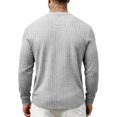 thumbnail image 5 of MiYuan Mens Quarter Zip Shirts Casual Winter Fall Knit Textured Long Sleeve Shirt Beach Vacation Stretchy Golf Shirts, 5 of 7