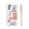 thumbnail image 1 of ¡Mantén tu iPhone seguro y elegante con esta divertida funda para teléfono plateada, colorida, mate, de doble capa, con dibujos animados!, 1 of 4