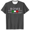 thumbnail image 3 of XIAOCHA Mens Rome Graphic Tee Short Sleeve Crew Neck Top Soft Casual Travel Shirt, 3 of 5