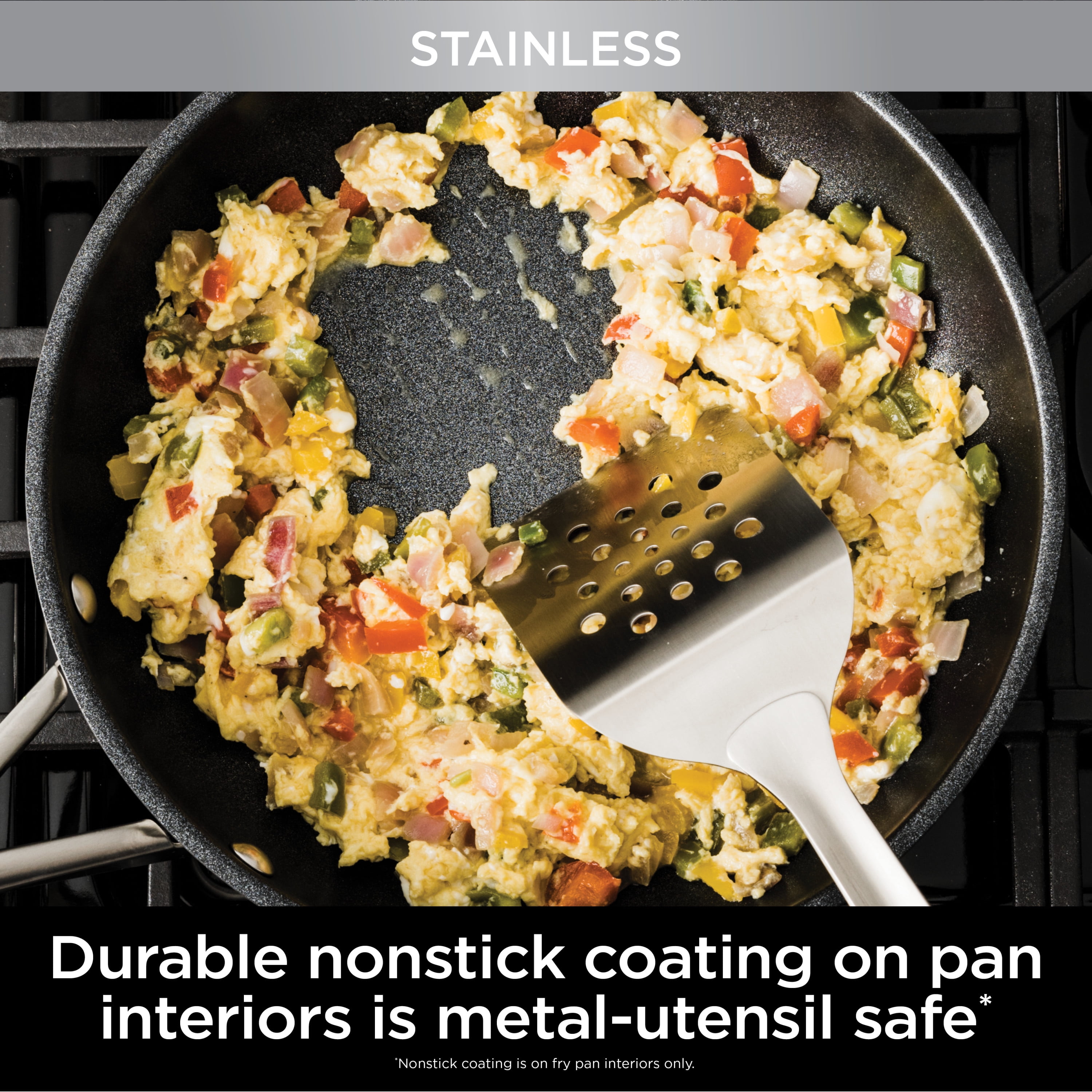 Ninja Foodi Neverstick Essential Stainless 11pc Cookware Set - C79800 –  UnitedSlickMart