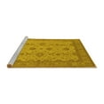 thumbnail image 2 of Ahgly Company Machine Washable Indoor Rectangle Oriental Yellow Traditional Area Rugs, 8' x 12', 2 of 4