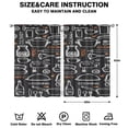 thumbnail image 2 of Kitchen Food Colorful Cooking Chef Curtains-blackout Curtains Bedroom Decor Living Room Darkening Grommet Window Drapes 2 Panels Set 41"x63", 2 of 2