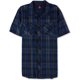 thumbnail image 1 of Quiksilver Sweeney Plaid SS Button Up Shirt para Hombre, Azul, XX-Large Quiksilver Botones al frente, 1 of 1