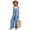 Sky Blue, variant on Coerni Summer Romper for Girls Spaghetti Strap Wide Leg Jumpsuit with Pocket Solids Casual Lightweight Overalls 4-15 Years