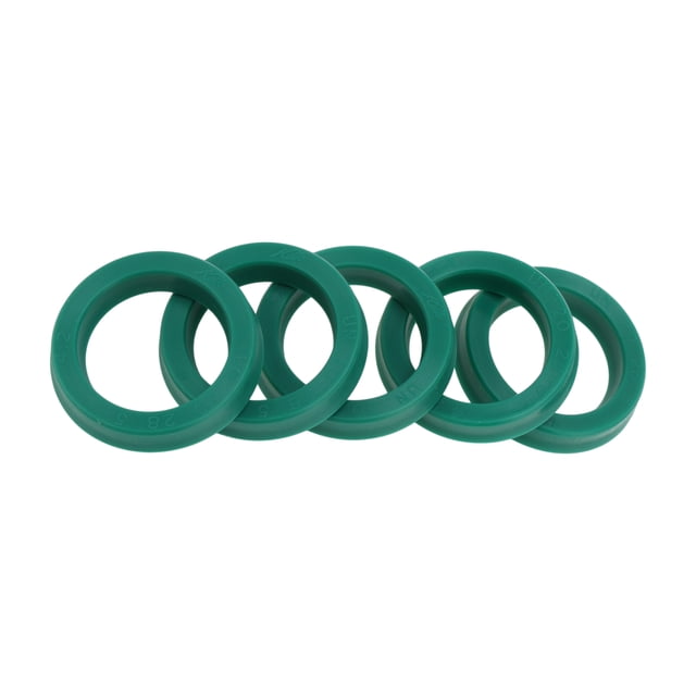 Anillo de Sello de Aceite Universal Labio UN de Unique Bargains Sello de Eje Rotativo 20x28x5mm Alta Presión TPU Verde 5 Pcs