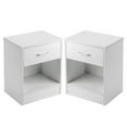 thumbnail image 6 of UWR-Nite Nightstand, 2-Tier Side Table with Drawer and Storage Shelf, Bedside Table End Table, Modern Night Stand for Bedroom, Living Room, Home Office, 6 of 7
