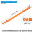 thumbnail image 2 of REGALWOVEN Water Bottle Lanyard, Holder Shoulder Strap with Ring Buckle Carrier Clips for Hiking Outdoor Fluorescent/Orange-Green/White, 2 of 5