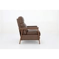 thumbnail image 3 of Pemberly Row Leather Push Thru The Arms Recliner in Oasis Walnut, 3 of 6