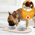 thumbnail image 3 of Dog Food Mat Anti-Slip Bowl Mats for Food and Water, High-Lips Waterproof Pet Placemat Prevent Messy Spills to Floor, Silicone Puppy Feeding Trays ，12" x 19", 3 of 7