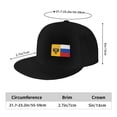 thumbnail image 3 of Unisex Adjustable Snapback Hat New Russian Flag Hip Hop Baseball Cap Flat Bill Brim Dad Hats, 3 of 7