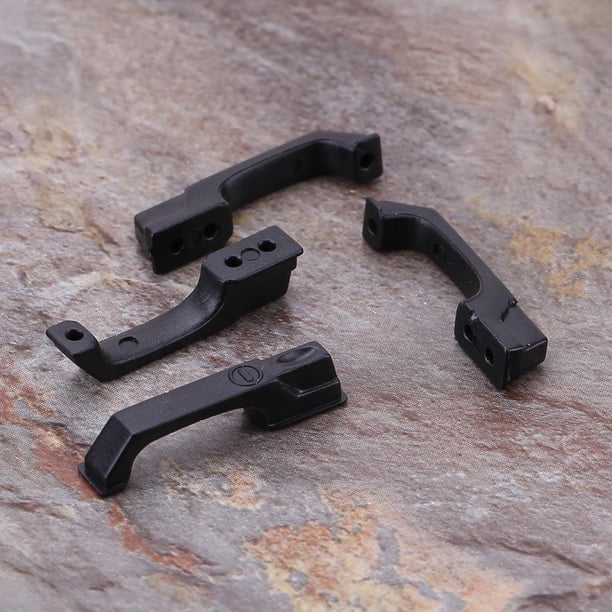 4 Uds TRX4 manija de puerta negra para 1/10 RC Crawler Traxxas TRX-4 RC4WD D90 Axi