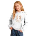 thumbnail image 2 of ZHOGXU Boys Girls Seahorse Pearl Seashell Ocean Graphic Pullover Hoodie Long Sleeve Casual Sweatshirt Top With Pocket For Kids Youth Outdoor Play Wear,White,3-4 Years, 2 of 4