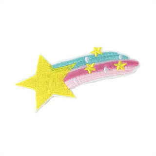6 Colors Star Iron On Patches Rhinestone Clothes Patches Sparkling