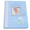 thumbnail image 3 of Álbum de fotos creativo conmemorativo de 6 pulgadas, 200 páginas, bolsa de regalo con personalidad, decoración para fotos de bebés (azul), 3 of 5