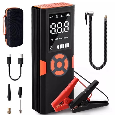 Jump Starter 4500A Peak Jump Box(up to10L Gas,8.0L Diesel Engine) 12V Car Portable Battery Jump Starter ,Auto Battery Booster Pack,with 3-Mode Flashlight