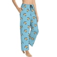 thumbnail image 2 of Naloa Turtle Print Women’s Ultra-Soft Comfy Pajama Lounge Pants with Pockets & Drawstring, 2 of 8