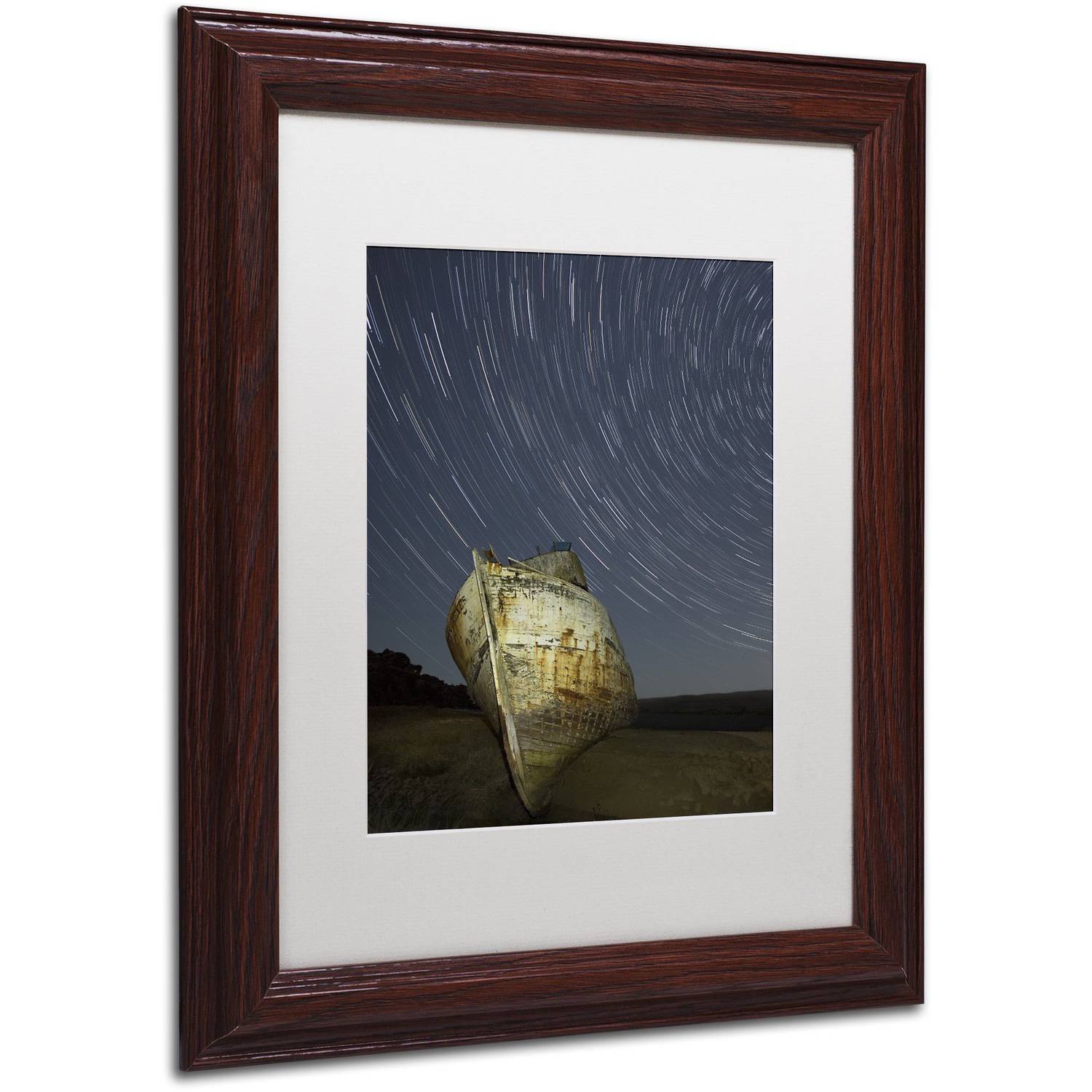 Trademark Fine Art "Point Reyes II" Canvas Art by Moises Levy White Matte, Wood Frame
