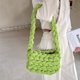 thumbnail image 1 of Bolso de hombro para mujer Bolso tejido informal Bolso elegante de lana islandesa (verde oliva) Sywqhk Para Estrenar, 1 of 5