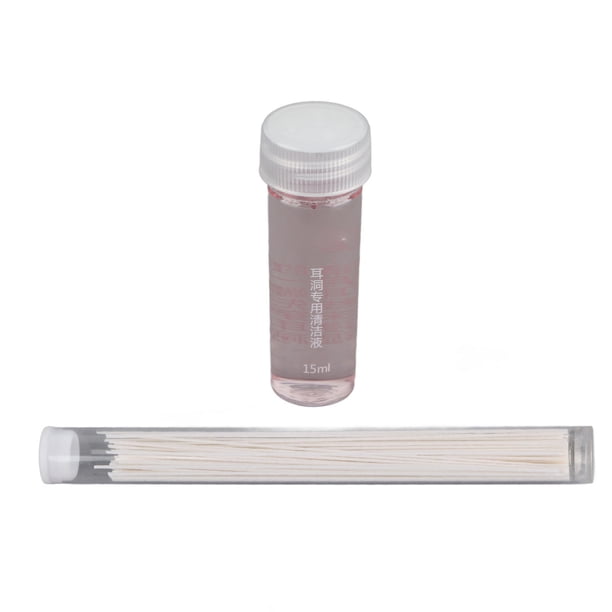 Kit de Limpieza de Perforació de Orejas, Ingredien Hidrofílico Sin obuctos Fáciles de Limpieza de Orejas Portátiles del Olor para viajar para mujeres