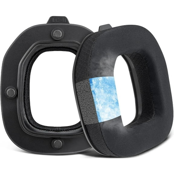 SOULWIT Cooling Gel Replacement Earpads for Astro A40 TR Headset, Ear Pads Cushions with Ice Silk Fabric and High-Density Foam - Black