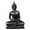 Black, variant on Sitting Buddha Statue Resin Figurine Sculpture Unique Zen Design Art Meditation Decor for Desk Living Room