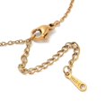 thumbnail image 3 of PVD Vacuum Plating 201 Stainless Steel Pendant Necklaces Letter W 12.28 inch(31.2cm), 3 of 4