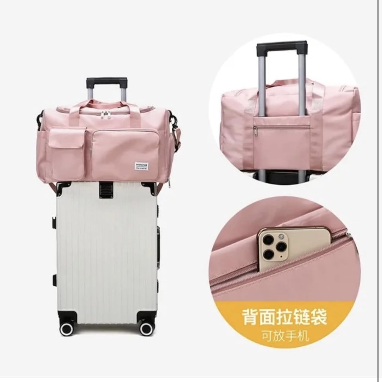 Sports Duffle Bag. Spacious Gym Bag for Workouts and Travel, 19 Inch