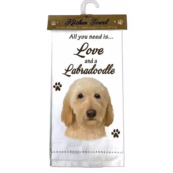 Kitchen Towel, Labradoodle Cream