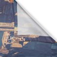 thumbnail image 3 of Ambesonne New York Kitchen Curtains, Manhattan and Brooklyn, 55"x30", Slate Blue and Beige, 3 of 3