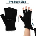 thumbnail image 2 of Guantes sin dedos BEVTEE de invierno tejidos, 4 pares, negros, 2 of 8