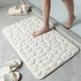 thumbnail image 2 of Shower Mat Bathtub Mat Non Slip Soft Tub Mat Rug Rug for Bathtub Bath Shower Mat Non Slip Washable, Super Absorbent Quick Dry Bath Decorations for Bathroom for Bathroom Floor, Tub, Shower, 16x24 Inch, 2 of 4