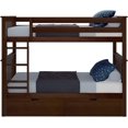 thumbnail image 4 of BEDSMART Lits Superposés Simple sur Simple en Bois Massif avec Rangement / Espresso, 4 of 7