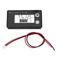 thumbnail image 3 of HUGFEGWE Universal Digital Display LCD 12V Battery Capacity Indicator Tester, Lithium Battery Voltmeter Without Alarm or Temperature Battery Testers ((10-100V) White + Alarm) U2537-7161, 3 of 7