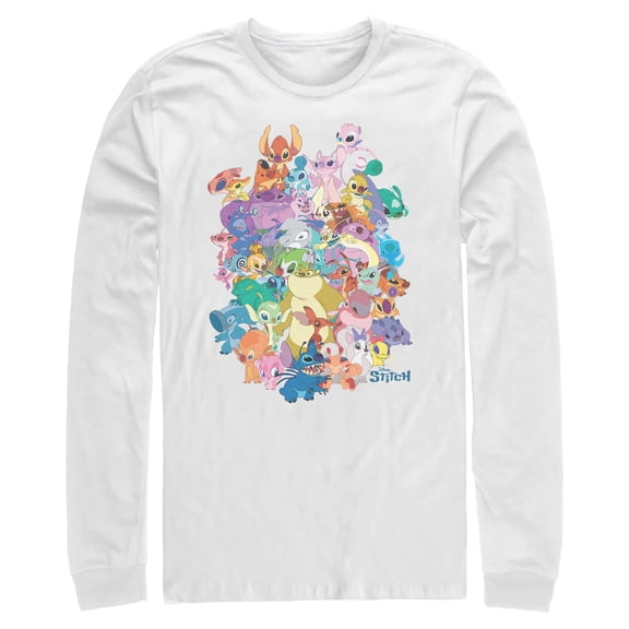 Mens Lilo & Stitch Experiment Compilation Long Sleeve Shirt