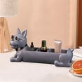 thumbnail image 2 of Organizador de escritorio, contenedor de baratijas, escultura de bulldog, soporte para joyas para dormitorio Gris, 2 of 8