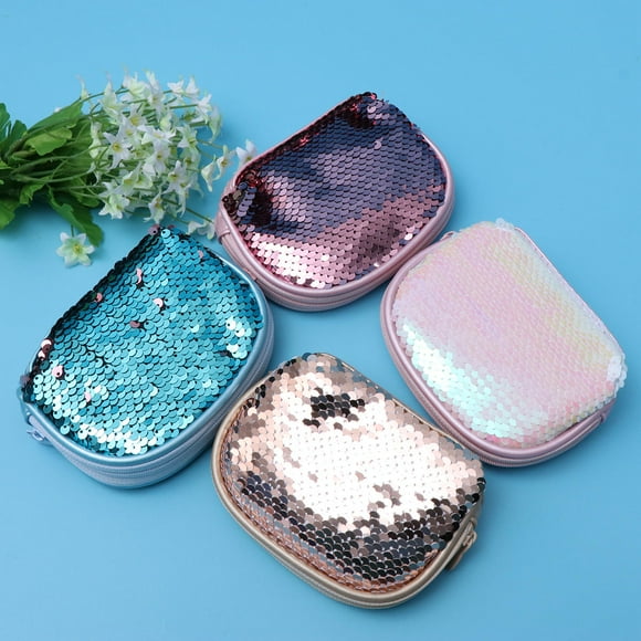 ADDHAT 2Ud Cartera Glitter Para Cambio Con Resistente Y Acabado Exquisito Para Uso Diario