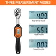 thumbnail image 3 of Zootealy Mini Digital Torque Wrench with Silicone Keypad, 4 Units Conversion, No Battery Included - EWM-R-100 Black+Orange, 3 of 7