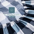 thumbnail image 6 of Bare Home Ultra-Soft Sheet Set - Premium 1800 Collection - Deep Pockets - 4-Pieces - King, Gingham Blue, 6 of 8