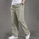 thumbnail image 1 of Pantalones largos, pantalones cargo para hombre, pantalones rectos ajustados de color liso, pantalones deportivos casuales para exteriores, pantalones de algodón para hombre, 1 of 5