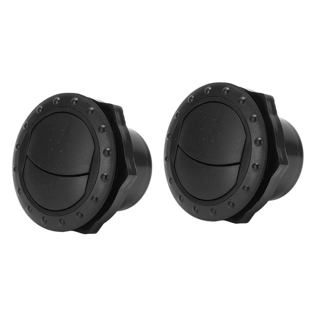 2 uds salida de aire acondicionado negro redondo ABS Universal A/C ventilación para RV barco autobús coche