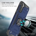 thumbnail image 3 of For Samsung Galaxy S21 FE Premium Robust Magnetic Kickstand Hybrid Case Cover, 3 of 7